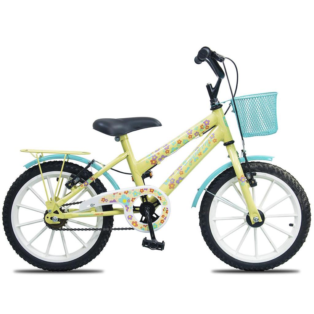 Bicicleta infantil Aro 16 South Flower Cesto e Paralama meninas V