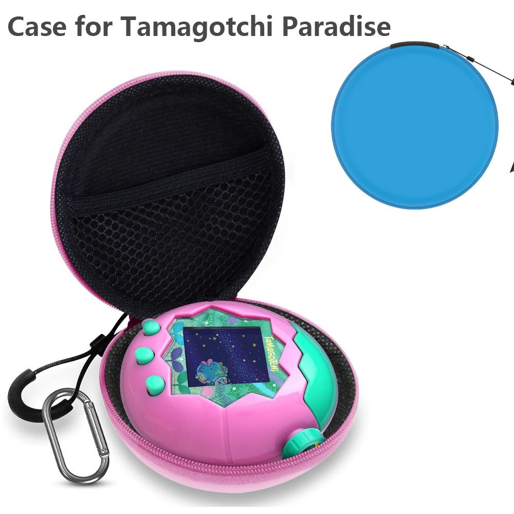 Estojo De Transporte Para Máquina De Jogo Virtual Eletrônica Tamagotchi Paradise Com Mosquetão , Bolsa De Viagem Portáti