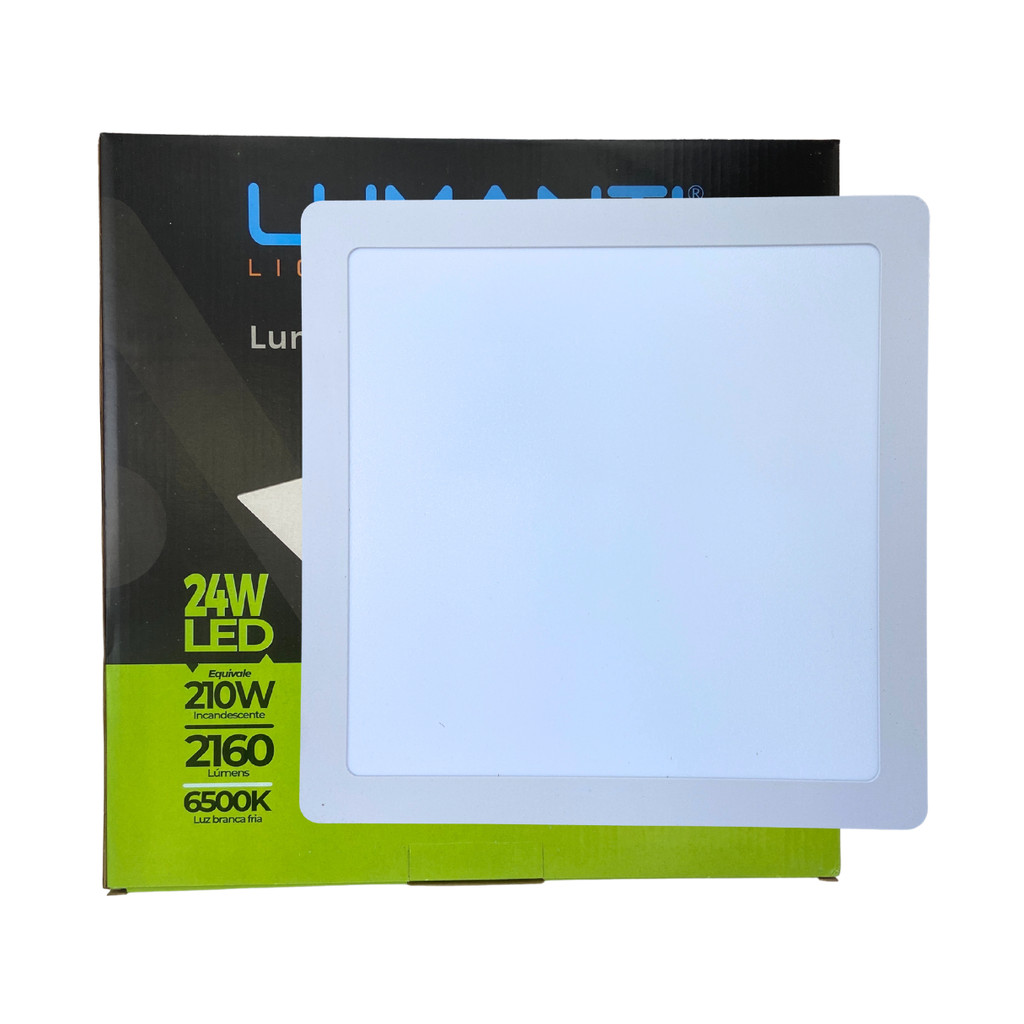 Painel Led Embutir Quadrado 30Cm 24W 30x30 24w Branco Frio 6500k ...
