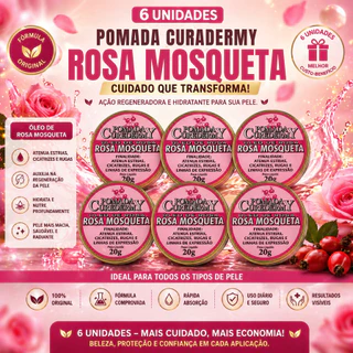 6 UN Pomada Curador Rosa Mosqueta - 20g