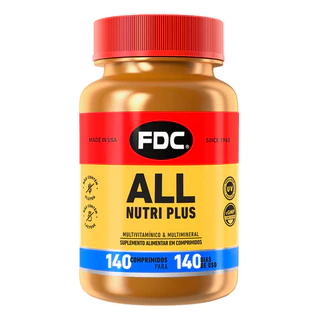 Polivitamínico A-Z Homem e Mulher 140 Comprimidos 24 Nutrientes Vitaminas e Minerais FDC Marca Americana