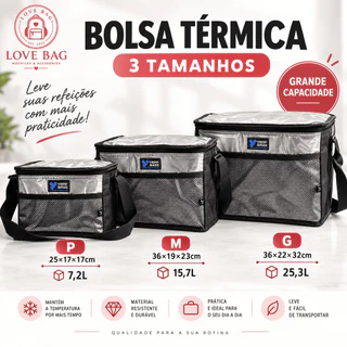 Bolsa Lancheira Térmica Yepp 7/15/25 Litros Sacola Transversal