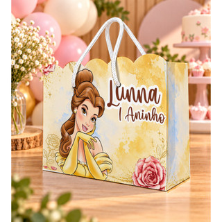 sacolinha personalizada princesa Bela/pegue e monte | Shopee Brasil