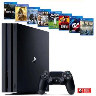 Sony Playstation 4 1000gb Ps4 Pro + Ea Fc Fifa 25 + God Raganarok + Gta 5 + Mkt 11