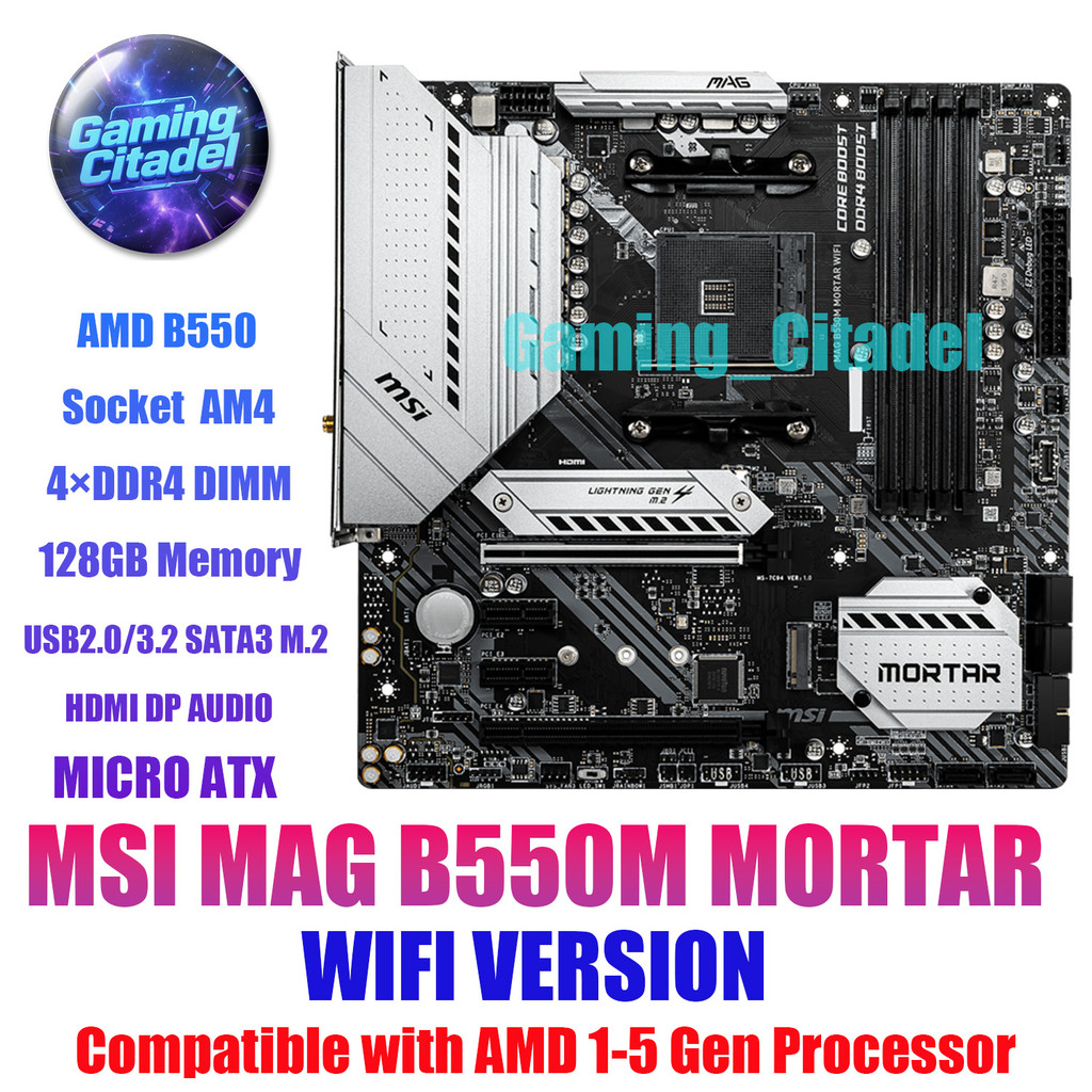 Msi Mag B550 Mortar na Black Friday 2025 | BuscaProdutos
