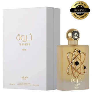 Perfume Árabe Feminino Lattafa Tharwah Gold EDP 100ML EDP Original Promoção
