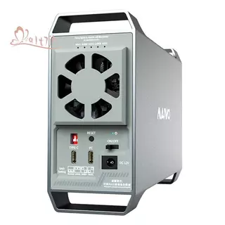 Gabinete De Disco Rígido Externo De 10 Gbps Dual Bay De 3.5 Polegadas Com 4 Temperaturas Inteligentes Controladas Para H