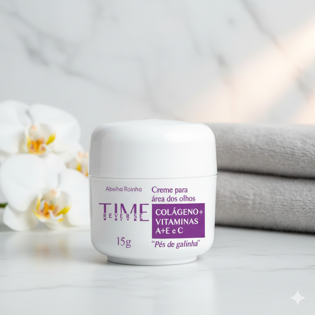 Kit Creme Para Área Dos Olhos "Pés de Galinha" Time Reverse Abelha ...
