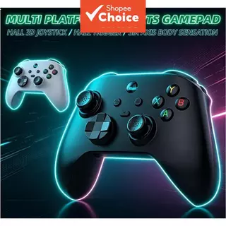 Controlador de Jogo Sem Fio Para PC Steam Efeito Hall Gatilho de Efeito Hall Eixo de Seis Eixos Gamepad Tri-Modo