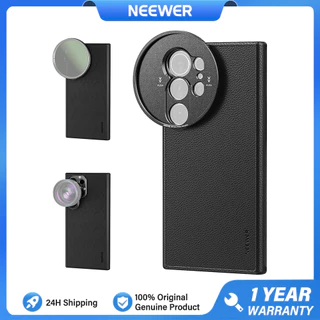 Capa Preta NEEWER PA092 Para Galaxy S25 Ultra Com Adaptadores De 17 Mm/67