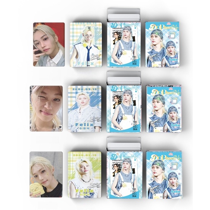 STRAY KIDS SKZ 5 Relógio Holográfico Laser Lomo Cartões HOP HIP