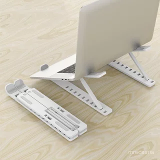 1 Pc Suporte para Notebook Ajustável Ergonômico Preto e Branco Dobrável Melhor Resfriamento Postura