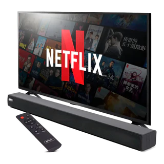 Caixa De Som Soundbar Para TV Home Theater 60W RMS Bluetooth 5.0 HDMI Estéreo 2.0 Fixação Na Parede