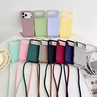Capa Para Novo Modelo IP 16 E -17PROMAX Cordão Suporte Alça Aveludado por dentro