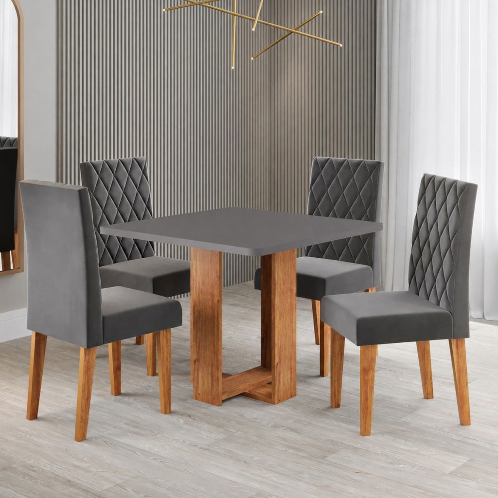 Mesa de Jantar 4 Lugares Magiore — Elegância e Solidez para Momentos Especiais