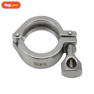 Braçadeira Tri-Clover De 2 Polegadas Em Aço Inoxidável Kegland 304 (Usada Para Refluxo De Alcoengine)