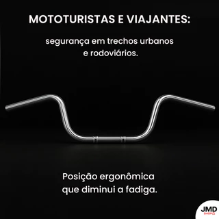 Guidão De Moto Com Suporte Peso Modelo Cargo Fan Titan CG Star 160/150/125 Motocicleta Cromo em Oferta na Shopee