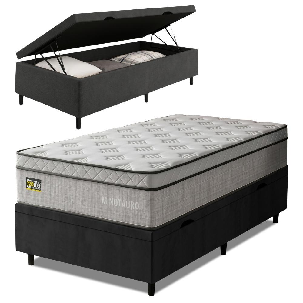 Cama Box Baú Colchão Solteiro Ortopédico D33