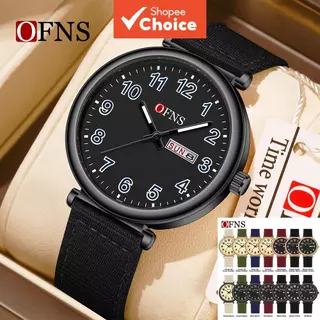 OFNS Relógio Masculino Feminino Esportivo Top Marca Luxo Original Moda Pulseira de Nylon Quartzo Masculino Feminino