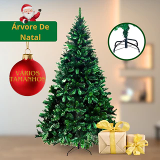 Árvore de Natal Decorativa Grande Verde Realista Luxo c/ Galhos Cheios 2,10m | 2,40m