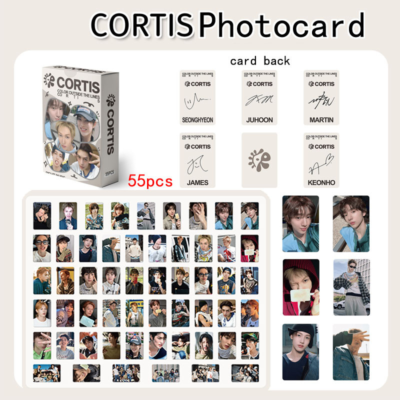 Cartão K-pop CORTIS Photocard 2026 GREENGREEN Álbum REDRED Lomo