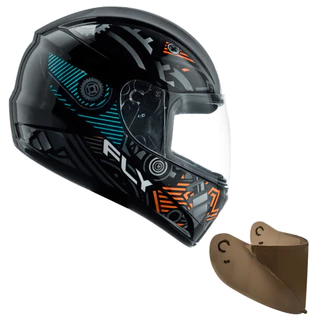 Capacete F-9 HG Motor e Viseira Fumê F-9 Fly em Oferta na Shopee