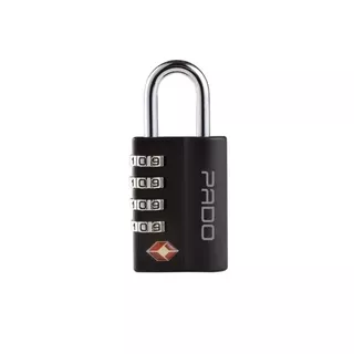 Cadeado Pado Sm Executive Tsa 4 Segredos Preto Mala Viagem