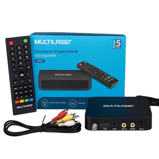 Conversor de TV Digital Full HD Com saída HDMI GRAVADOR Multilaser