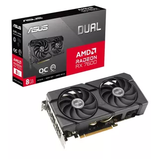 Placa de video AMD Radeon Asus RX7600 Evo Oc Edition 8GB Gddr6 128bits 90YV0LD0-M0NA00 em Oferta na Shopee