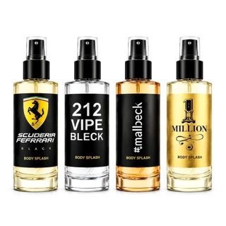 Kit 4 Body Splash Masculino Importado 200ml