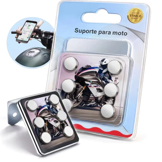 Suporte de Celular para Moto Magnético com Imã Forte 3M Fixação Segura JI SHOP