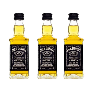 KIT 3 MINIATURAS WHISKY JACK DANIELS 50ML