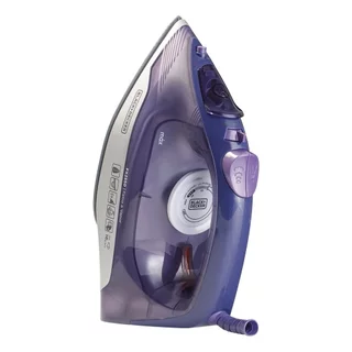 Ferro Vapor Black & Decker FX2550 - Base Ceramic Gliss, Roxo, 2000W em Oferta na Shopee