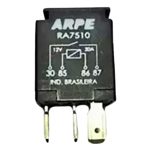 Rele Auxiliar 12v30a de Farol Duplo Milha Buzina Uso Geral Fiat