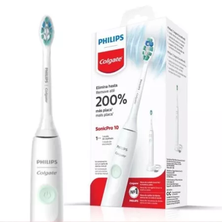 Escova dental elétrica Philips Colgate Sonic pro 10 recarregável
