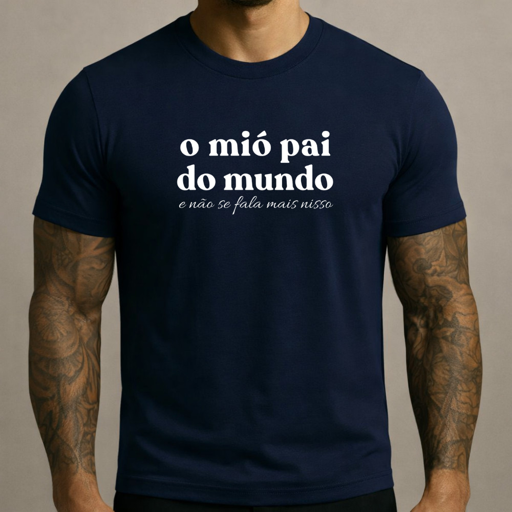 Camiseta Masculina Presente Dia dos Pais Camisa Pai Básica Casual Estampada Confortável Algodão Promoção Leve