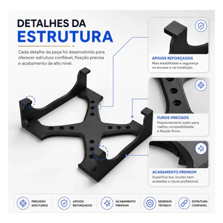 Suporte VESA Dell Optiplex Micro 7050 Preto Organizador Mini PC Atrás Do Monitor