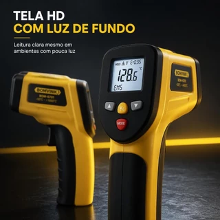 Termômetro Laser Digital Industrial Pro Vik De -50° A 400°