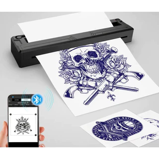 Impresora Termica Tattoo Bluetooth Com 5 Piezas De Papel