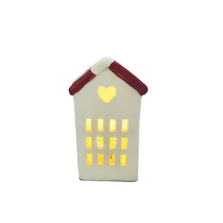Casinha Vila Natalina Mini Heart Snow  6X6X11CM em Oferta na Shopee