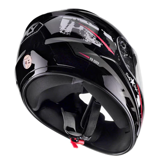 Capacete Fly F-9 HG City Preto e Vermelho