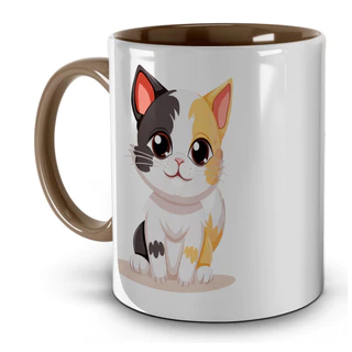 Caneca de Porcelana Gato Fofo “Gente Legal Tem Gato” 325ml | Presente Criativo para Amantes de Gatos