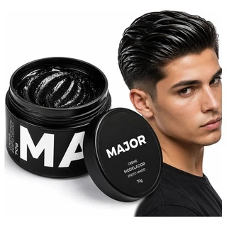 Pomada Efeito Molhado Úmido Cabelo Masculino Forte Brilho