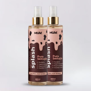 Body Splash Melive Pura Sedução 200ml - Colónia Pós-Banho Chantilly e Vanilla