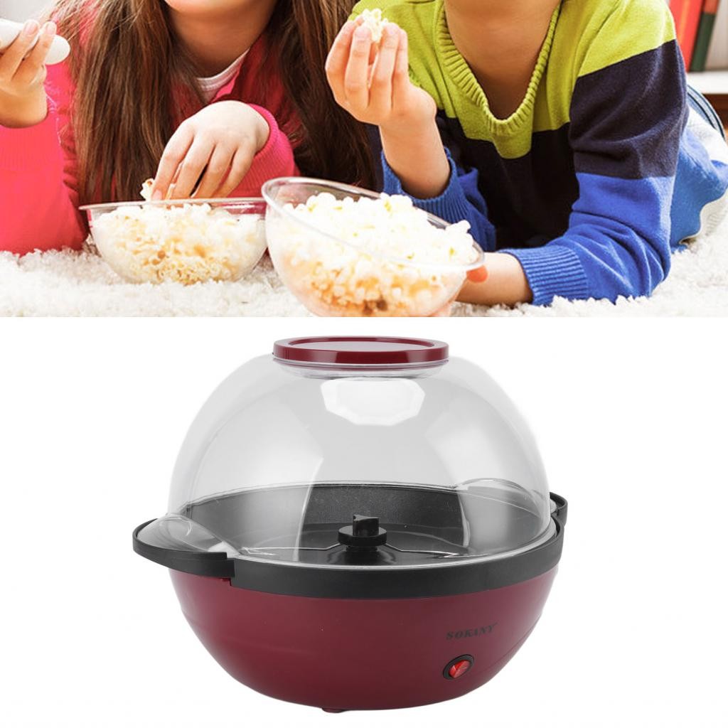 Electric Popper Popcorn Machine Non Stick Coating for Kitchen
