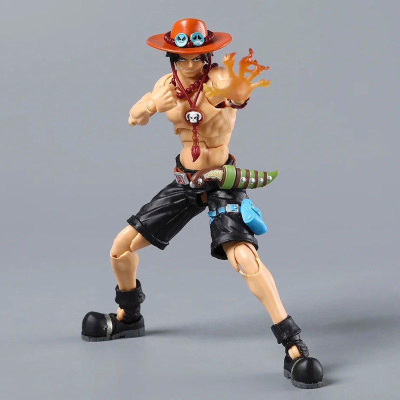 Articulado SHF Portgas D Ace Action PVC Coleção Modelo Figurals
