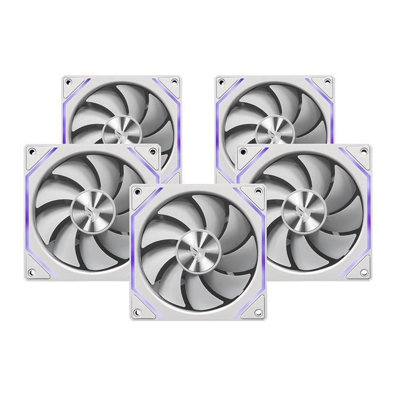 Kit Ventoinha Pichau Ventus Nx, Argb, 5x120mm, Branco, Pch-Vtnx5-Wh01