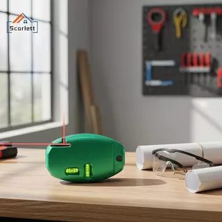 [Scarlett] Nível Infravermelho A Laser Eletrônico De Precisão De 90 Graus Para Trabalhos De Construção [Preferido]