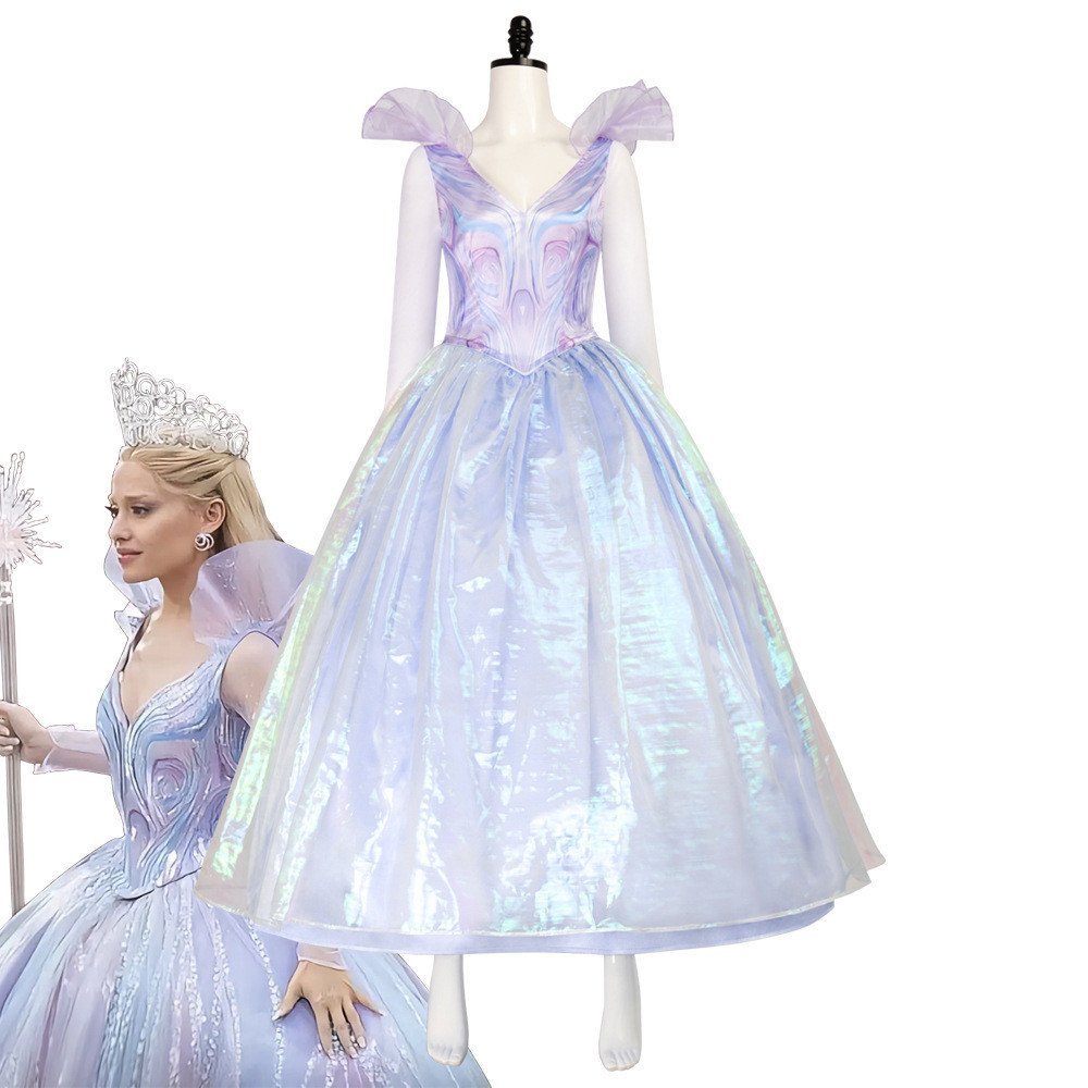 Hallojojo Peluca Cosplay De Glinda – 60 Cm, Cabello Rizado Dorado, Ideal Para Halloween, Fiestas Y Disfraces De Hada