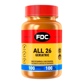 Polivitamínico para Idosos 100 Comprimidos A-Z 50+ Suplemento Adulto Frasco Marca Americana